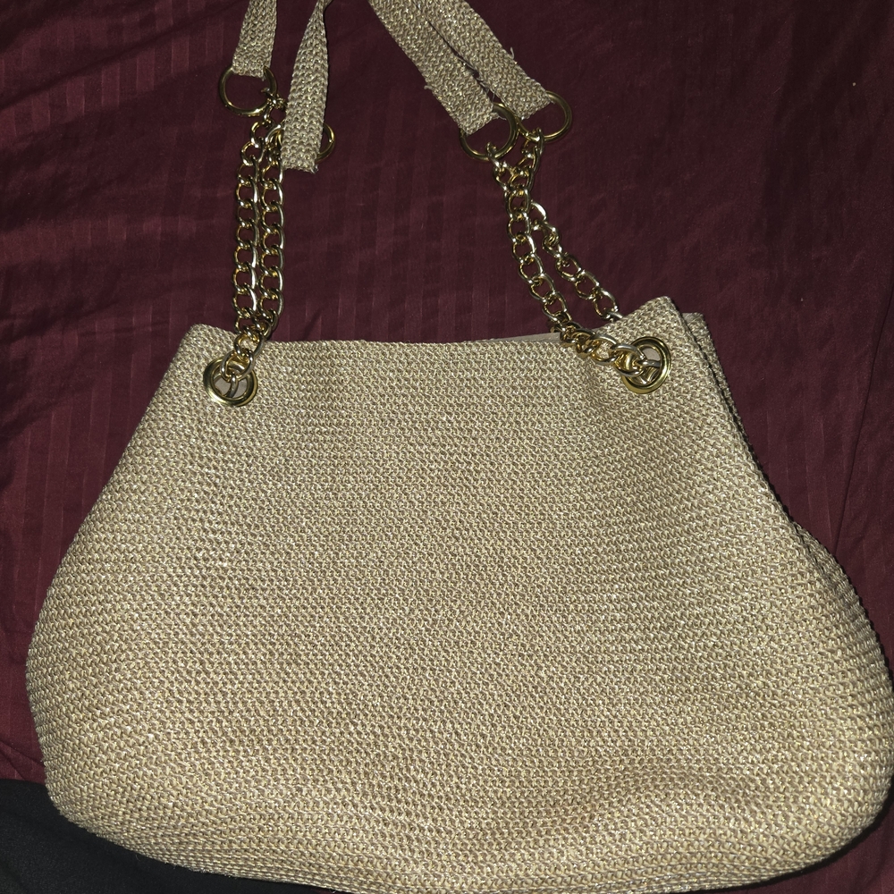 Elegant Gold Chain Strap Women's Bag